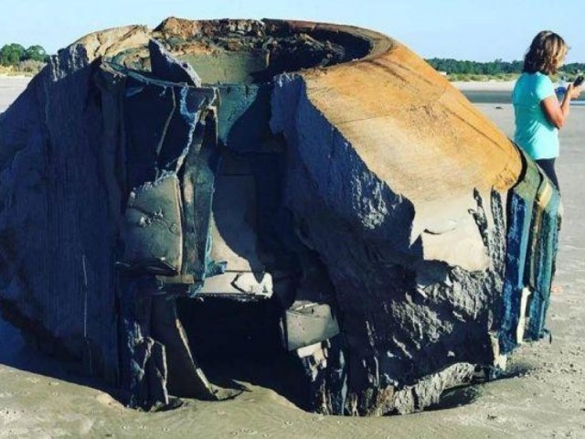 В США на берег вымыло похожий на НЛО объект (ФОТО)