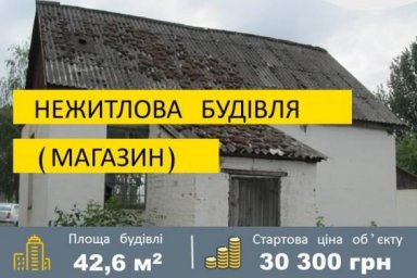 На аукцион по приватизации выставлен магазин на Купянщине