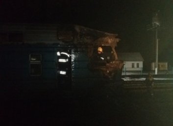 Несмотря на пожар в локомотиве пассажиры доехали на Харьковщину без существенных задержек (ФОТО)