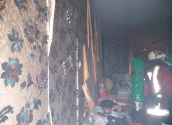 Пожар на Танкопия: эвакуировали 9 человек (ГУ ГСЧС)