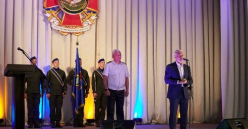 Игорь Терехов пожелал удачи курсантам Академии Нацгвардии на параде в Киеве