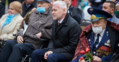 В районах Харькова отпраздновали 9 Мая