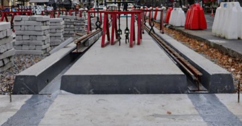 В Харькове реконструируют трамвайные пути