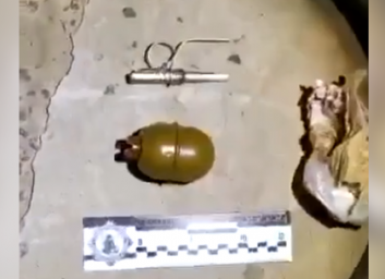 На Алексеевке задержали прохожего с гранатой (ВИДЕО)