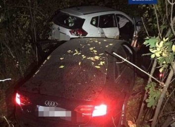 ДТП: на киевской трассе легковушки вылетели в кювет (Патрульная полиция)