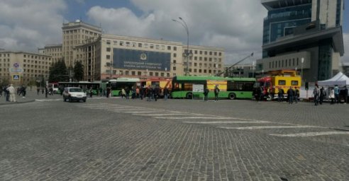 В Харькове состоялись парад и выставка троллейбусов