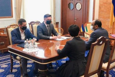 Антон Деньгуб встретился с Салемом Ахмедом Аль-Каабе