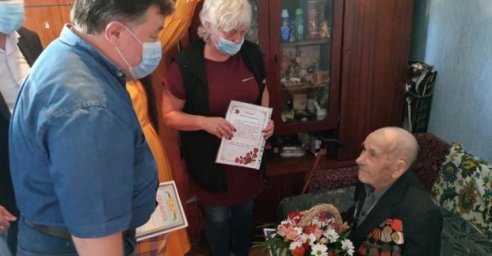 Жителя Харькова поздравили со столетним юбилеем