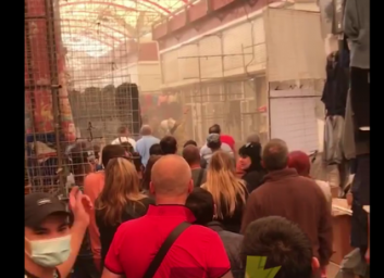 ЧП: на рынке Барабашова - пожар