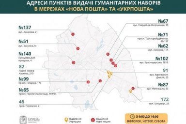 
На этой неделе гуманитарную помощь в Харькове можно будет получить в четверг и субботу
