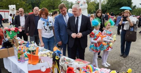 В парке Машиностроителей прошел праздник для детей