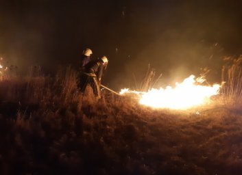 В результате бесчинств пироманов на Харькощине выгорели пара деревянных домов и забор (ФОТО)