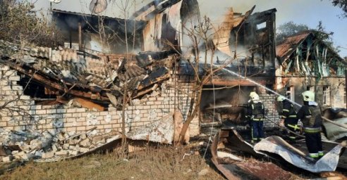 
В Немышлянском районе в результате обстрелов произошло шесть пожаров
