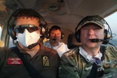 Алексей Кучер поблагодарил Гражданский воздушный патруль за помощь в выявлении очагов пожаров в обла