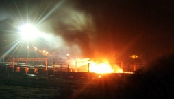 В Харькове взорвались цистерны с реактивным топливом, возник масштабный пожар
