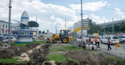 В Харькове продолжается реконструкция Московского проспекта