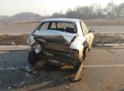Дорога в дыму: на трассе Киев-Харьков столкнулись семь машин
