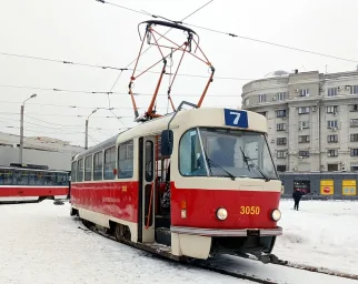 В Харькове 15 февраля не будут курсировать трамваи №1 и №7: введут временные автобусные маршруты