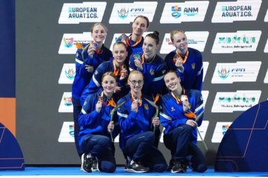 Харьковские синхронистки завоевали второе серебро на Чемпионате Европы в Португалии